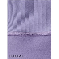 Женский свитшот оверсайз из футера с начесом Lingeamo сиреневый ВК-23 (32)