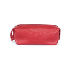 Косметичка Croco-К-721 натуральная кожа (1 отдел),  красный флотер (116)  245201