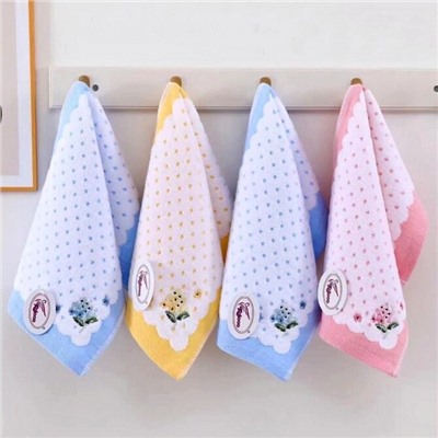 Полотенце махровое "Незабудки" 35*75 см. хлопок 100%