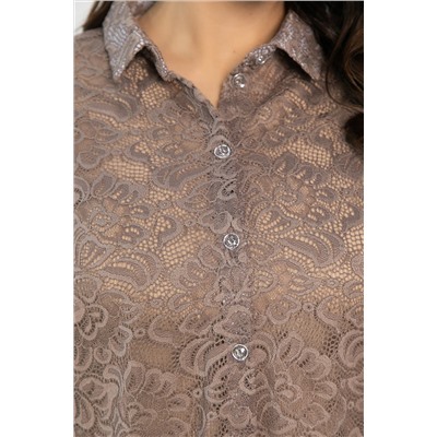 Рубашка кружевная Маринара (шоколад) Б14368-10М