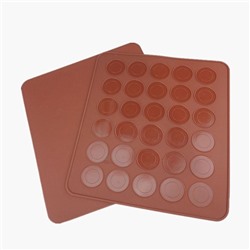 Коврик для Макаронс силиконовый 30 ячеек, 29*26см