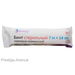 Клинса Бинт марлевый медицинский стерильный (7м х 14 см)