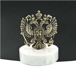 Статуэтка Герб России на подставке из мрамора 65*65*80мм.