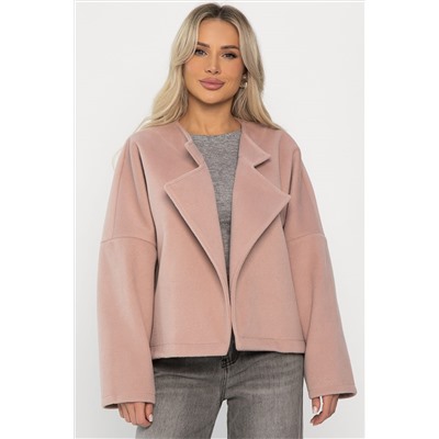 Пальто укороченное Хайт (пудра) Б14315-7М