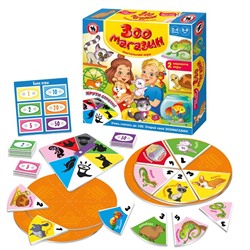 Игра настольная "Мой Зоомагазин"  02075 Русский стиль РОССИЯ