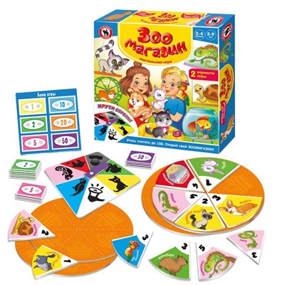 Игра настольная "Мой Зоомагазин"  02075 Русский стиль РОССИЯ