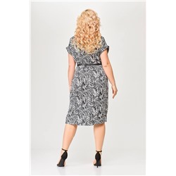 Swallow 662.1 принт_черная_зебра, Платье