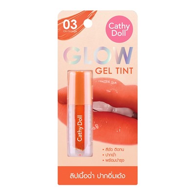 Glow Gel Tint OH ORANGE 03, Cathy Doll (Сияющий гель-тинт ОХ АПЕЛЬСИН 03, Кэти Долл), 2,4 г.