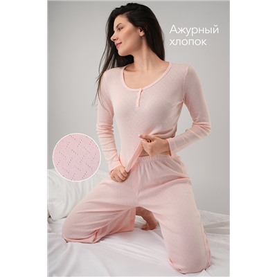 Женская пижама с брюками из ажурного хлопка Happyfox