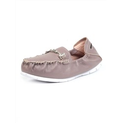 D309P LIGHT BROWN Мокасины женские (натуральная кожа) размер 36