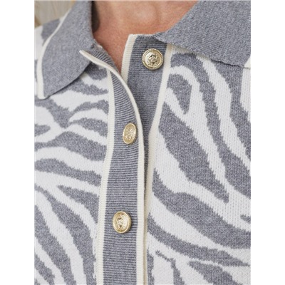 Платье жаккардовой вязки с кашемиром