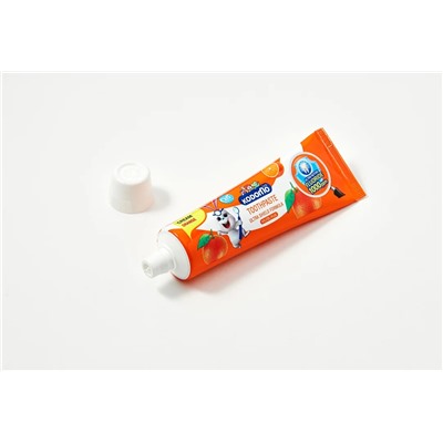 KIDS Toothpaste Ultra Shield Formula, ORANGE, Kodomo (Детская зубная паста С АПЕЛЬСИНОВЫМ ВКУСОМ), 65 г.