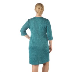 Платье, трикотаж, бирюзовый