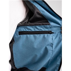 Ветровка-бомбер голубой