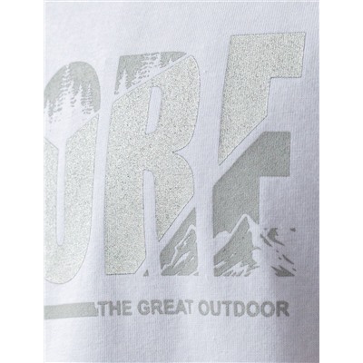 Свободная футболка  с авторским принтом