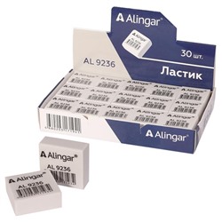 Ластик  Alingar белый квадратный 25*25*10мм  (вып. по 5шт.) AL9236