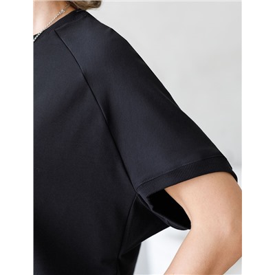 Футболка из тонкого премиального футера с эластаном