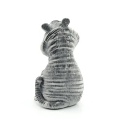 Скульптура из мрамолита "Тигр сидит" (Авторск) 33*38*67мм