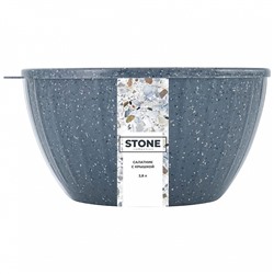 Салатник Sugar&Spice STONE с крышкой 2,8 л SE186711026 темный камень