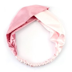 15%Шелковая повязка- бандо на голову,1 шт. Цвет нежно-розовый + нежно-голубой.