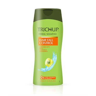Trichup Herbal Shampoo HAIR FALL CONTROL, Vasu (Тричуп Травяной шампунь КОНТРОЛЬ ВЫПАДЕНИЯ ВОЛОС, С экстрактами трав, Васу), 200 мл.