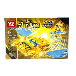 Конструктор NINJAS 8в1 Ниндзя и самолет-трансформер 47дет. 14*9см  / YZ7016-2