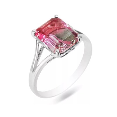 Кольцо из серебра радужный кварц, Ю-100М44