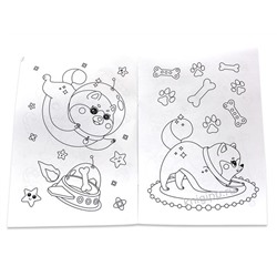 Раскраска  А5 Эконом  Няшки-раскраски. Щеночки 16стр. 165*235мм ПП-00210742