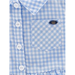 Платье  UD 2684 голуб клетка