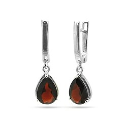 Серьги из серебра гранат, Маркел