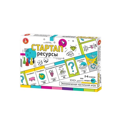 Настольная экономическая игра для большой компании «Стартап. Ресурсы»