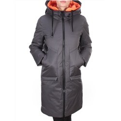 GWD21336P DARK GRAY Пальто зимнее женское PURELIFE (200 гр .холлофайбер) размеры 46-48-50-52-54