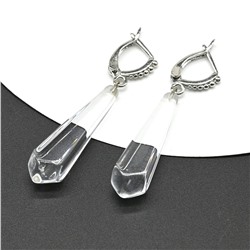 Серьги из горного хрусталя кристалл 8*30мм