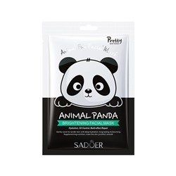 Маска для лица с рисунком панды осветляющая Sadoer Animal PANDA