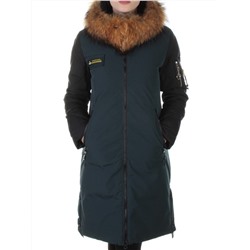 8879 Пальто с мехом енота Alcurnia размер S - 42 российский