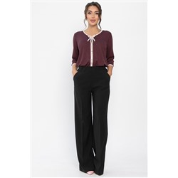 Брюки на резинке Лавриона (черные) Б14262-18М