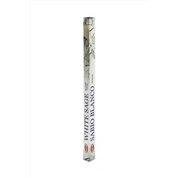 Hem Incense Sticks WHITE SAGE (Благовония БЕЛЫЙ ШАЛФЕЙ, Хем), уп. 8 палочек.