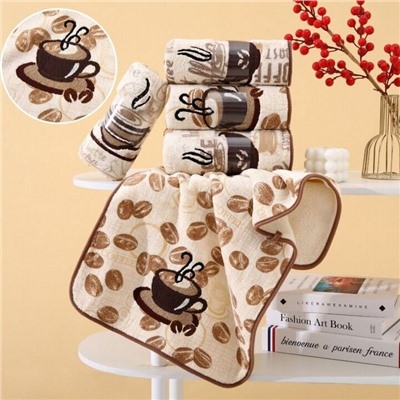 Полотенце из микрофибры "Энергия зерен" с атласной каймой 35*75 см.