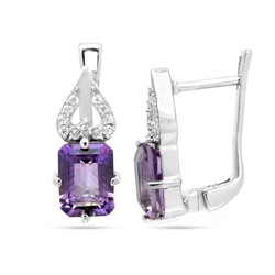 Серьги из серебра аметист, Позитив