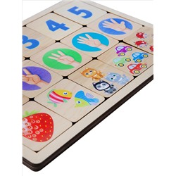 Развивающие деревянные пазлы «Считаем до пяти»