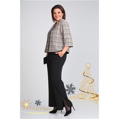 Michel chic 1324 черный-бежевый, Брюки,  Жакет
