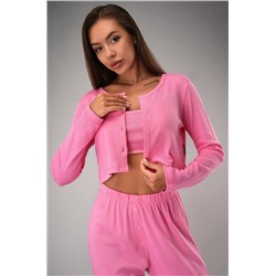 Женская пижама - тройка из ажурного хлопка Happyfox