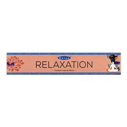 RELAXATION Premium Incense Sticks, Satya (РЕЛАКСАЦИЯ премиальные благовония, Сатья), 15 г.