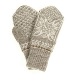 Варежки женские "Снежинка с ромбом" ПП 3230-7