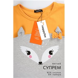 Хлопковое платье для девочки Happyfox