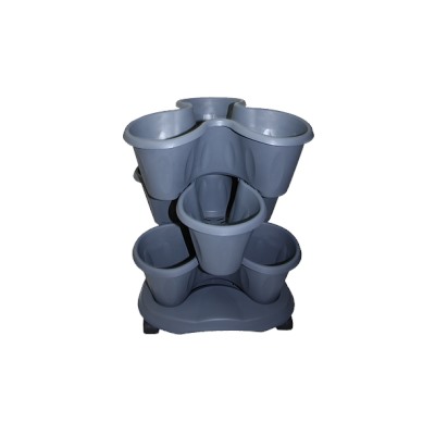 Каскад Трифолио 3-х ярус. с подд d40; h51см 6,0л серый