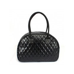 Саквояж искусственная кожа Картекс-0018 vip,  жесткое дно,  2отд,  1внут карм,  черный  (стежка)  239498