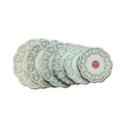 Салфетки кружевные круглые d 36см 250шт (8) 4*1