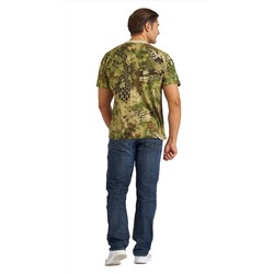 Футболка кмф "Питон Wood" зеленый