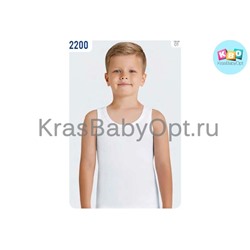 Майка белая для мальчика